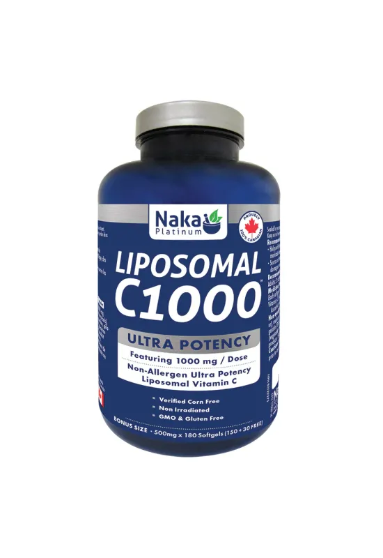 Platinum Liposomal Vitamin C 1000mg - 180 softgels