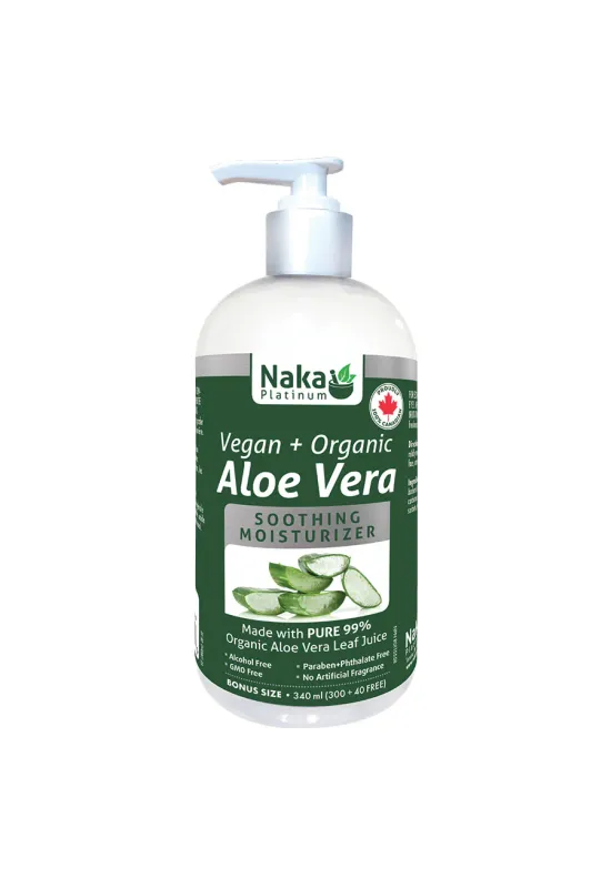 Platinum Moisturizer Vegan + Organic Aloe Gel - 340ml